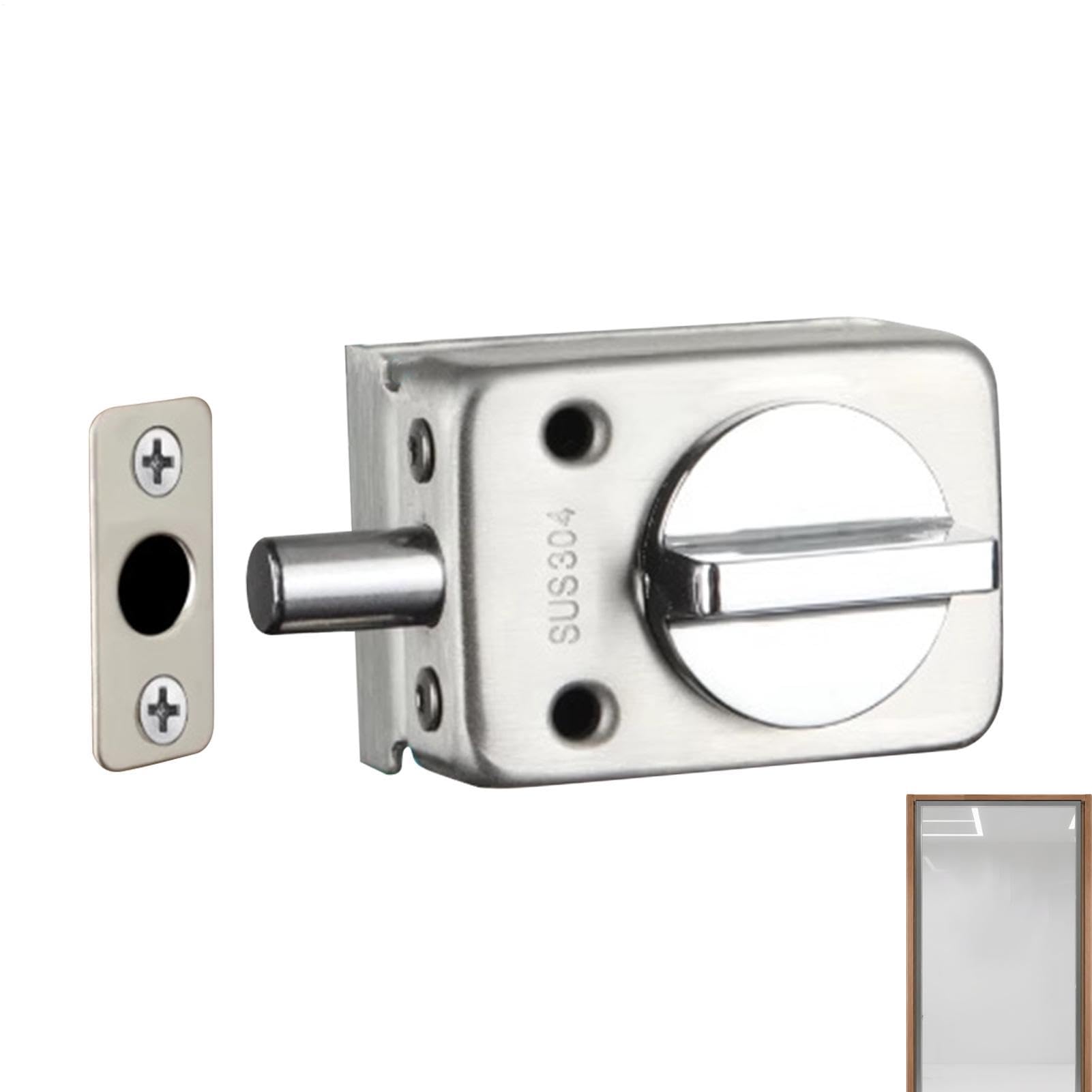 Serrure pour porte vitrée anti-intrusion pour sécuriser les accès sans percer le verre