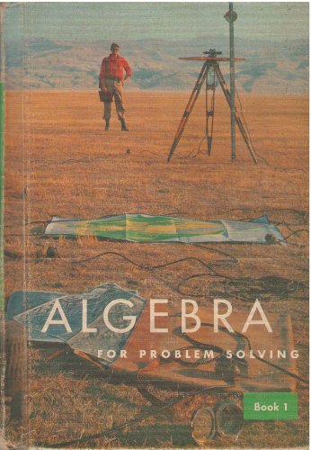 Algebra for Problem Solving - Book One B002ERFRLE Book Cover