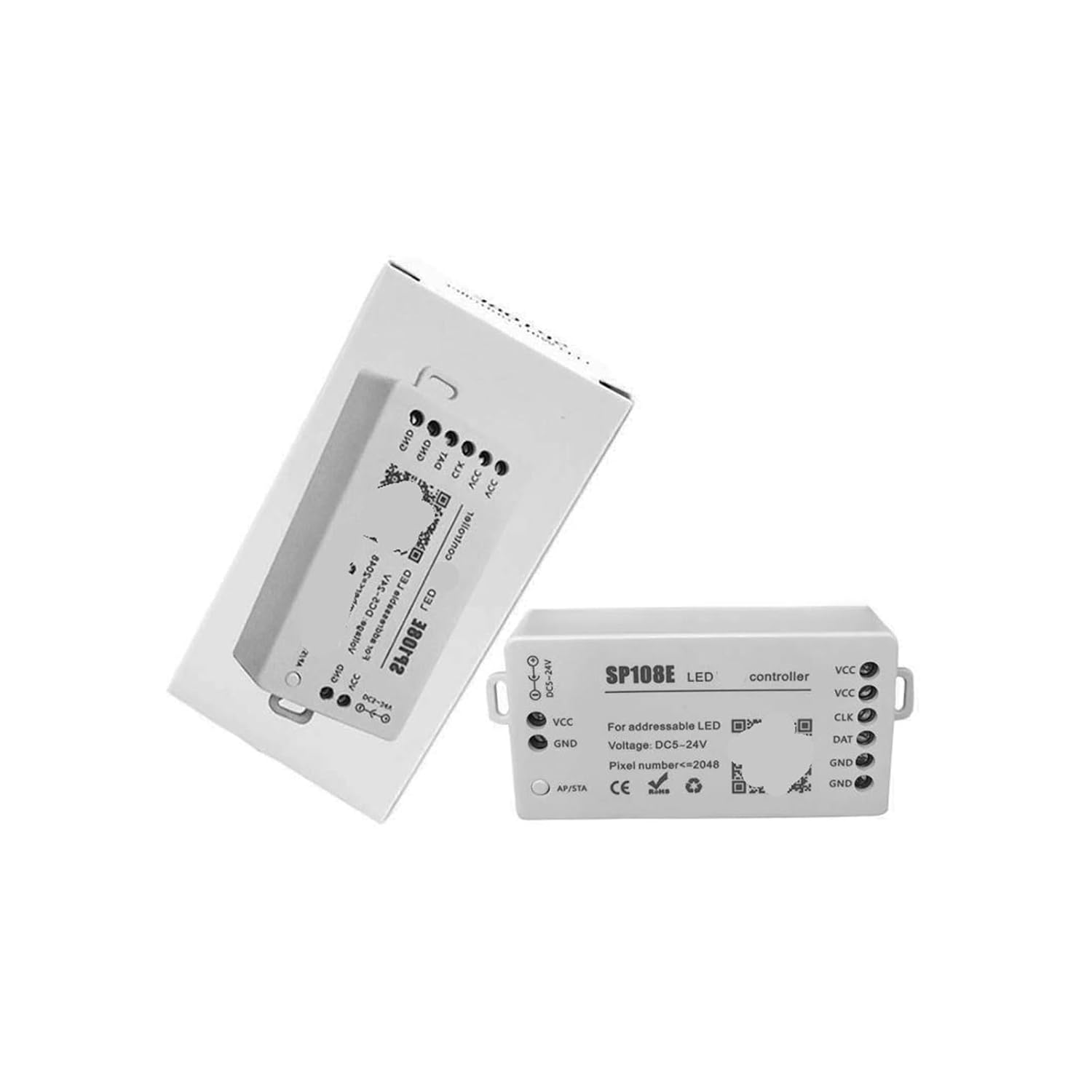 DC5-24V SP108E Controller for 3-pin 4-pin 5050 RGB LED Strips