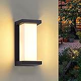【Einfache Installation】: Diese Außenwandleuchte hat KEINEN Sensor und ist fest verdrahtet. Ohne Knopf muss ein EIN / AUS an der Wand installiert werden.