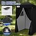 EAGLE PEAK Flex Ultra Compact 4x4 Changing Room, Pop-up Canopy, Sun Shelter, Portable Privacy Canopy Cabana for Pool, Fashion Photoshoots, or Camping, Black