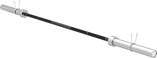 Barre d'Haltères 15 kg en Acier 180 cm Ø50 mm avec 2 Pi SPORTNOW