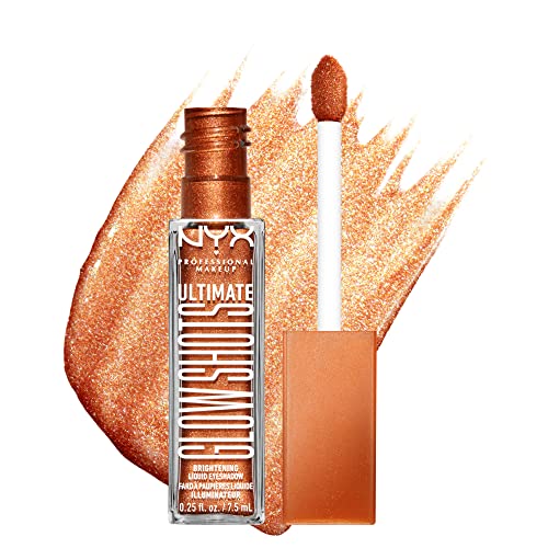 NYX PROFESSIONAL MAKEUP Ultimate Glow Shots, Liquid Eyeshadow, Long-Lasting Shimmer Eye Shadow with Vitamin C - Wow Cacao - image 8
