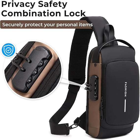 Image of Niwlix Crossbody Sling Bag For Men & Women, Casual Chest Backpack Shoulder Messenger Bags