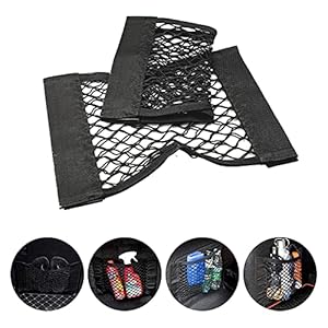 JINYER 2 pièces Filet Coffre Voiture Filet Rangement Coffre Voiture Poche à Filet de Rangement Filet de Rangement de Voiture pour Voiture Bagages Sac Organizer de Coffre Voiture