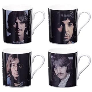 山加商店(Yamakasyoten) The Beatles Fan Preserved Edition Member Mug Ceramic 4 Piece Set (11.8 fl oz (350 ml) Coffee & Tea Collection BT10-34 - Les Beatles, Paul McCartney, John Lennon, RIngo Starr, George Harrison