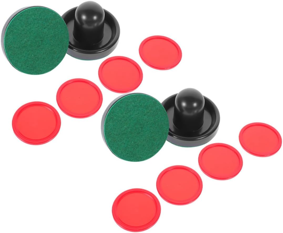 ibasenice Air Hockey Accessories Hockey Pucks Small Ice Hockey Pusher Replacement Ice Hockey Paddles