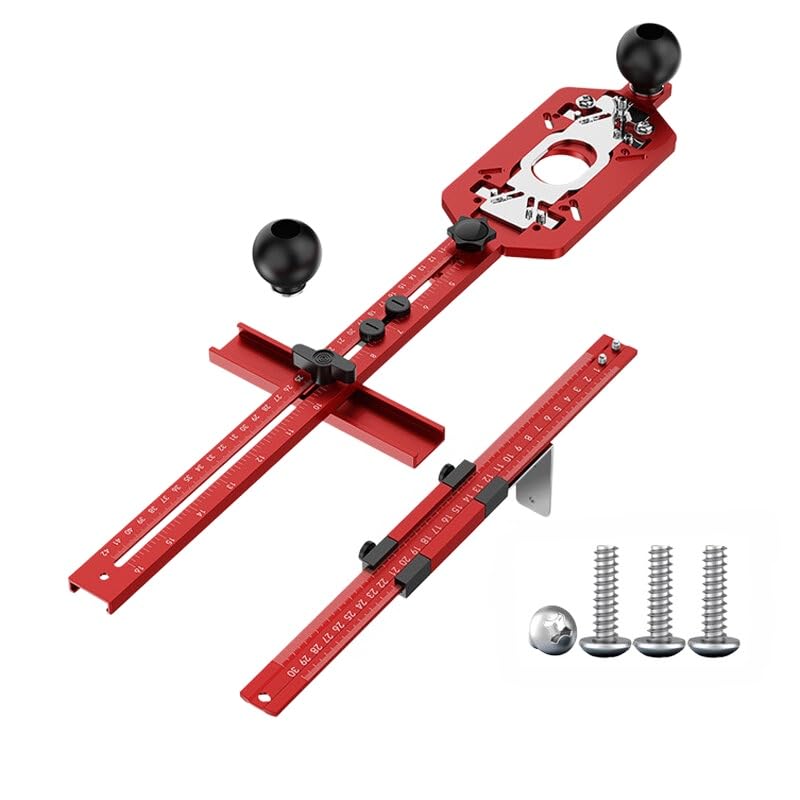 VIDOO Placa Base Multifuncional para Fresadora Aleación Aluminio Ranurado 2 en 1 Diámetro de Fresado Ajustable-#D
