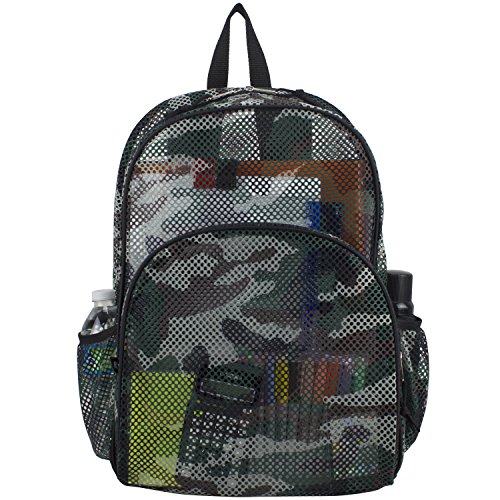 Eastsport Mesh Backpack With Adjustable Padded Shoulder Straps, Printed Camo #TOP4