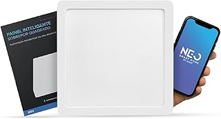 Kit Painel led Plafon Smart Inteligente Wi-fi 2.4 GHz 18w ou 24w 2700k a 6500k Alexa google 110/220 Bivolt Neo Avant (18W, 1) - Produto 9 mais recomendado com 5 estrelas