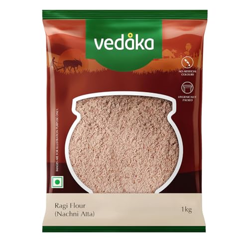 Image of Amazon Brand - Vedaka Ragi Flour (Nachni Atta), 1 kg