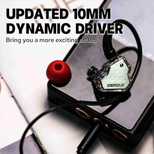 Image of Linsoul 7Hz x Crinacle Zero:2 in Ear Monitor, Updated 10mm Dynamic Driver IEM, Wired Earbuds Earphones, Gaming Earbuds, with OFC IEM Cable for Musician (Silver)