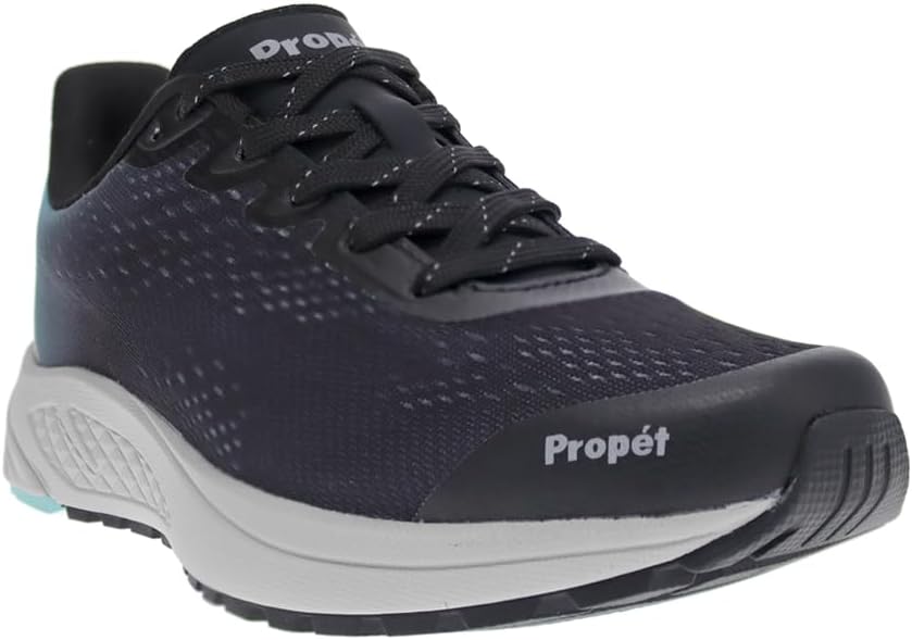 Propet Womens One Evolve Walking Sneakers Shoes Casual - Black - Image 2