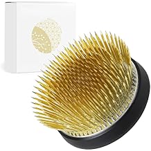 Wazakura Radial Blooming Flower Ikebana Kenzan, Made in Japan 2.5"62mm, Unique Dome Shaped Brass Flower Arrangement Holder, Japanese Round Frog Pin for Fresh, Ceramic or Dried Flowers Creations