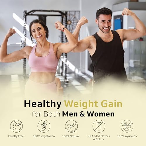 Image of Purely Yours Weight Gainer 60 Capsules | Ayurvedic Supplement for Healthy Weight Gain, Digestion & Muscle Mass | 100% Natural for Men & Women