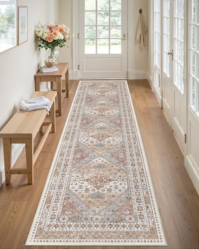 Restydon Runner Rug 2x8 Non-Slip Washable Hallway Rug