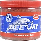 Bee-Jay Blood Flavor Catfish Dough Bait Used to Attract Fish, Red