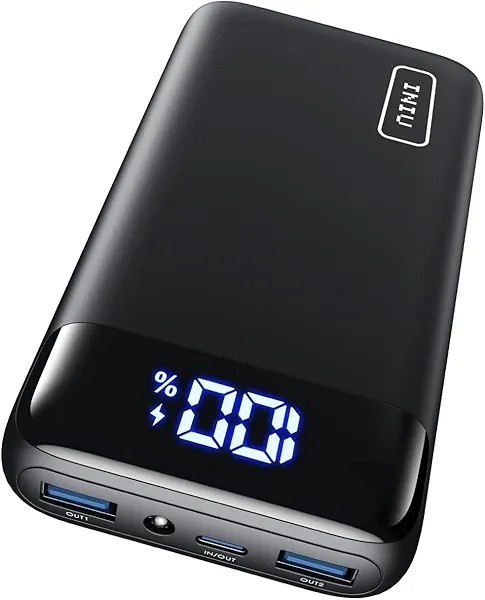 INIU Portable Charger, 22.5W 20000mAh USB C in & Out Power Bank Fast Charging, PD 3.0+QC 4.0 LED Display Phone Battery Pack Compatible with iPhone 16 15 14 13 Pro Samsung S23 Google iPad Tab