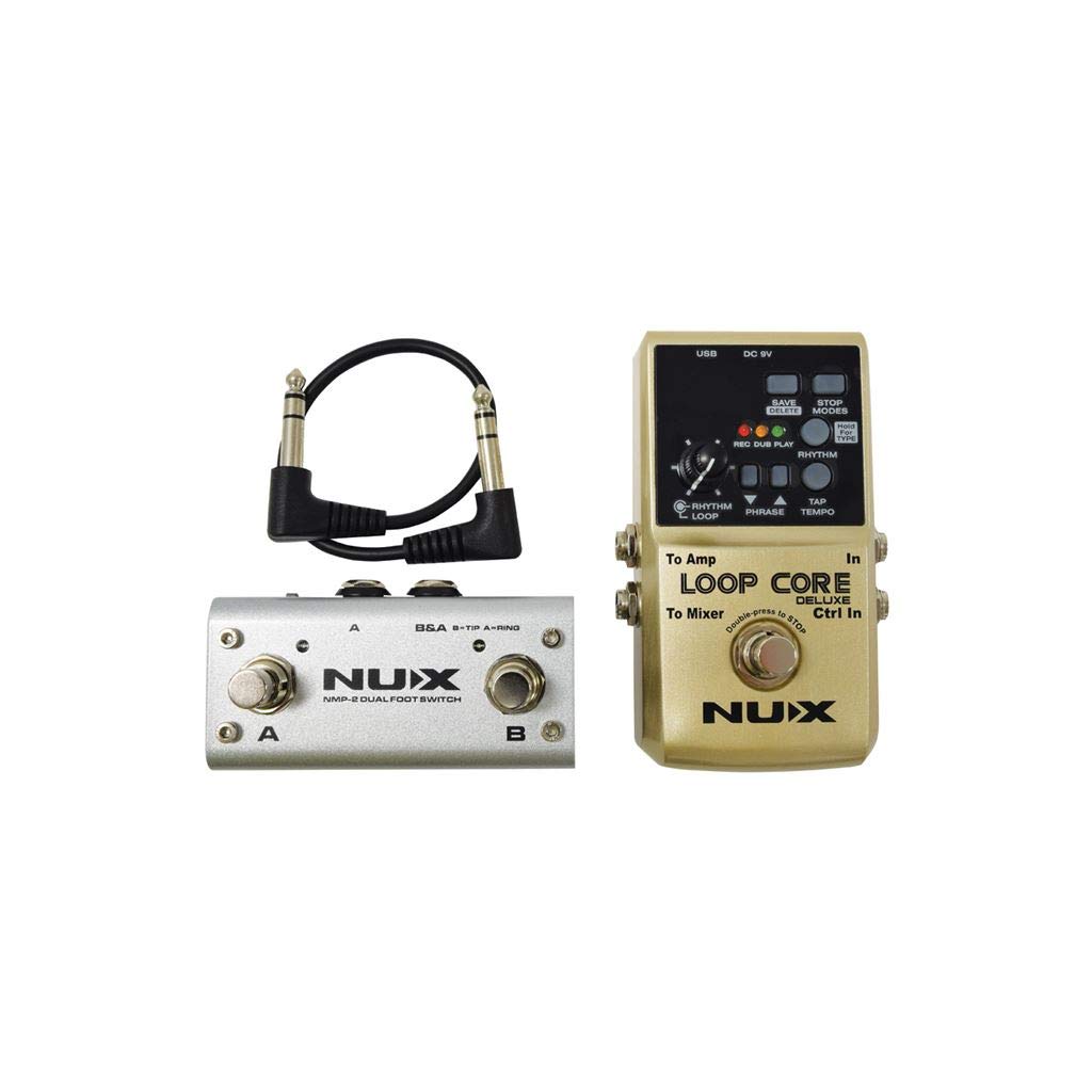 Nux Pedal Looper y caja de ritmos + pedal de 2 vías
