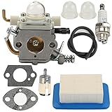 Yermax C1M-K77 Carburetor for Echo Backpack Leaf Blower PB-403T PB-413H PB-413T PB-610 PB-620 PB-620H PB-403H with Air Filter Fuel Line Kit