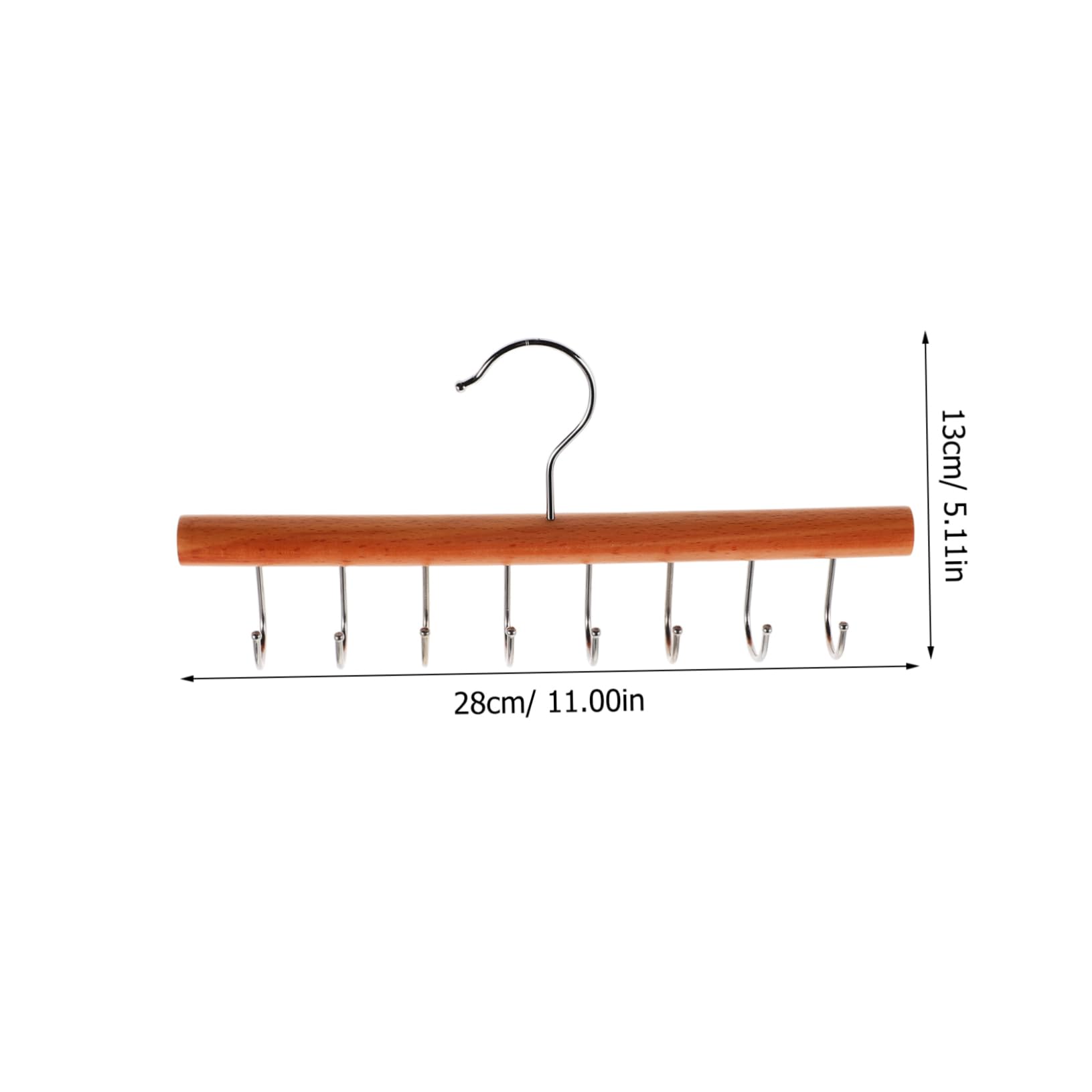 ABOOFAN Space Saving Wooden Belt and Tie Hanger Multifunctional Organizer Hook for Scarves Belts and Ties Decor Hook Design for Closets and Wardrobes