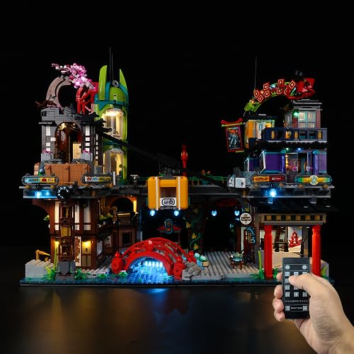 Kyglaring LED Lighting Kit For Lego-71799 City Markets Kits, Designed for Lego Building Blocks Model