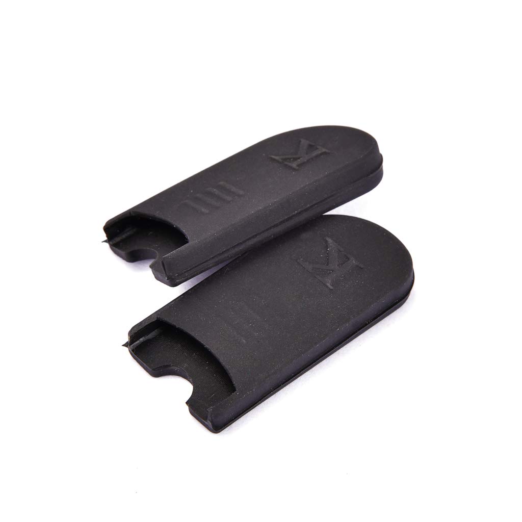 Alnicov Lot de 2 crochets de pouce pour saxophone alto, ténor, soprano en caoutchouc, avec coussin de protection, noir