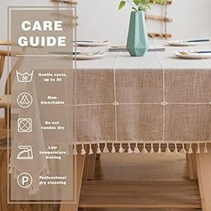 Pahajim Picnic Table Cloths Burlap Linen tablecloths for Rectangle Tables Rustic Table Cloth Party Table Cloths for Kitchen Dining Outdoor Tablecloth Maroon RectangleOblong55 x 79 Inch