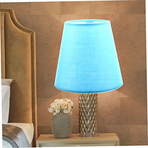 Image of Stylish Blue Lampshade Soft Light Bulb Cover for Indoor Ceiling and Floor Lights Modern Decorative Shade