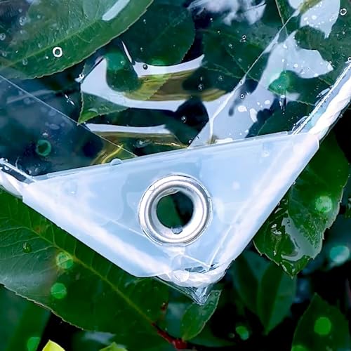 Bâche de protection extérieur pour jardins imperméable en PVC transparent indéchirable 500g - 5