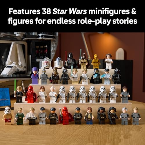 LEGO Star Wars 75419 Death Star Building Set for Adults - Interactive UCS Display Model Kit with 36 Minifigures incl. Luke Skywalker, Han Solo & Darth Vader - Collectible Gift for A New Hope Fans - Image 5