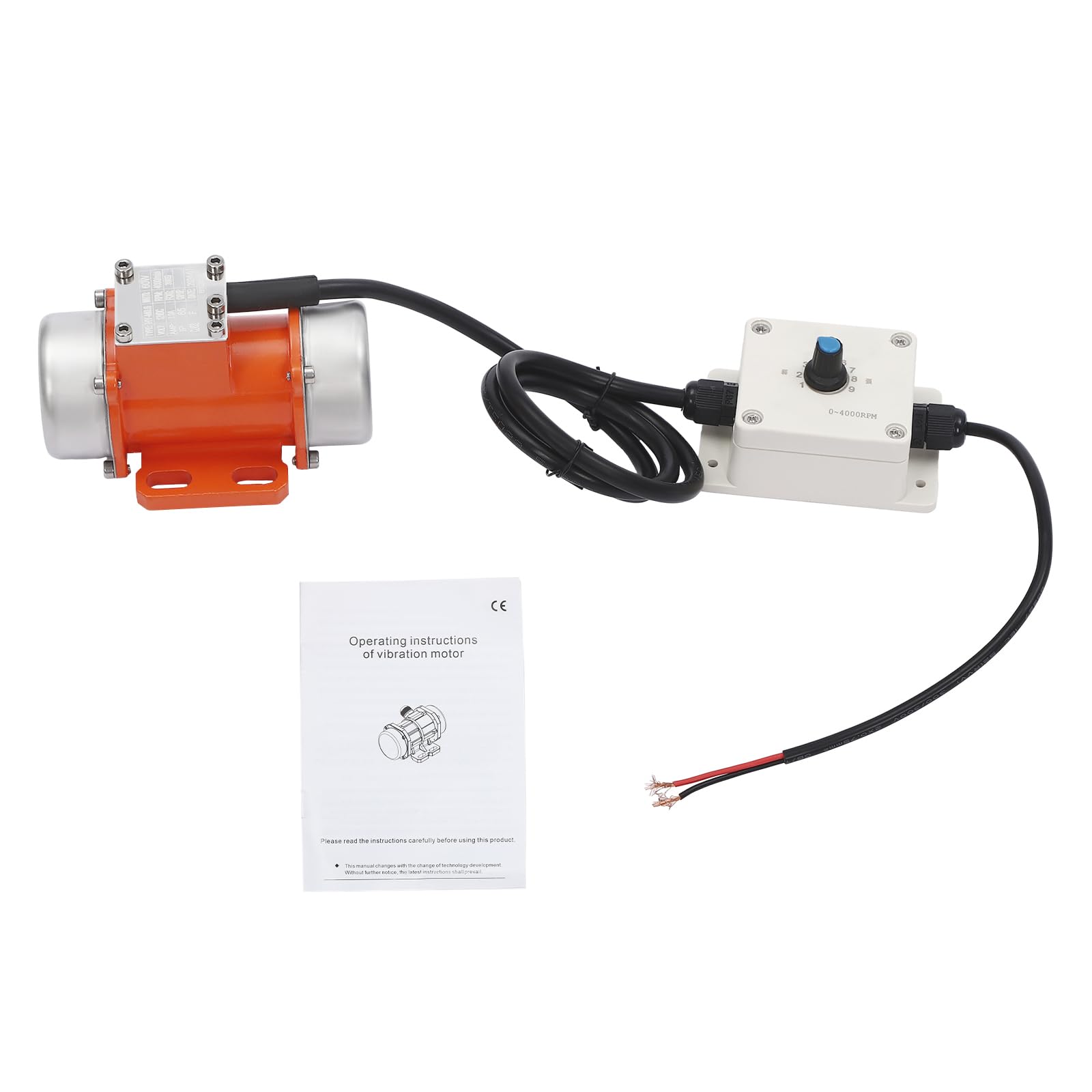 9 Stufen DC12V IP65 60W 4000U/min Vibrationsmotor Bürstenlos Elektro Motor Rüttelsieb Elektrisch Rüttler Elektromotor Getriebemotor