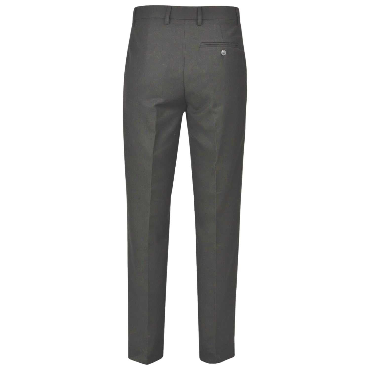 Pantalones escolares para niños mayores, paquete de 3 pantalones ajustados resistentes a las manchas con ajuste frontal plano de cintura, elegantes pantalones de uniforme escolar con