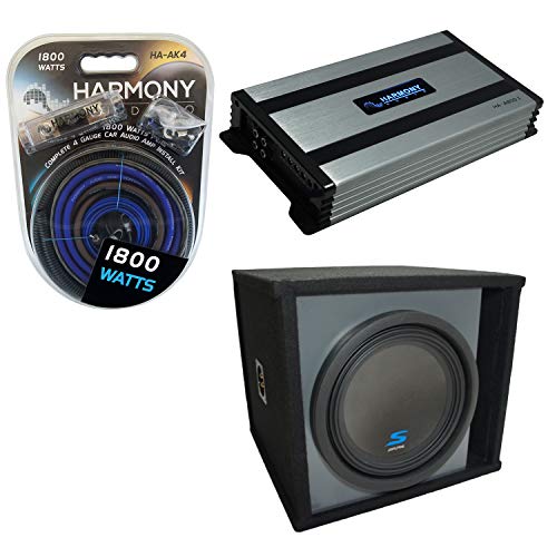 Harmony Audio Bundle with Alpine S-W12D4 Type S Ported 12