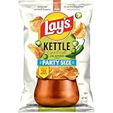 Lay's Kettle Cooked Jalapeno Potato Chips, 12.5 Oz