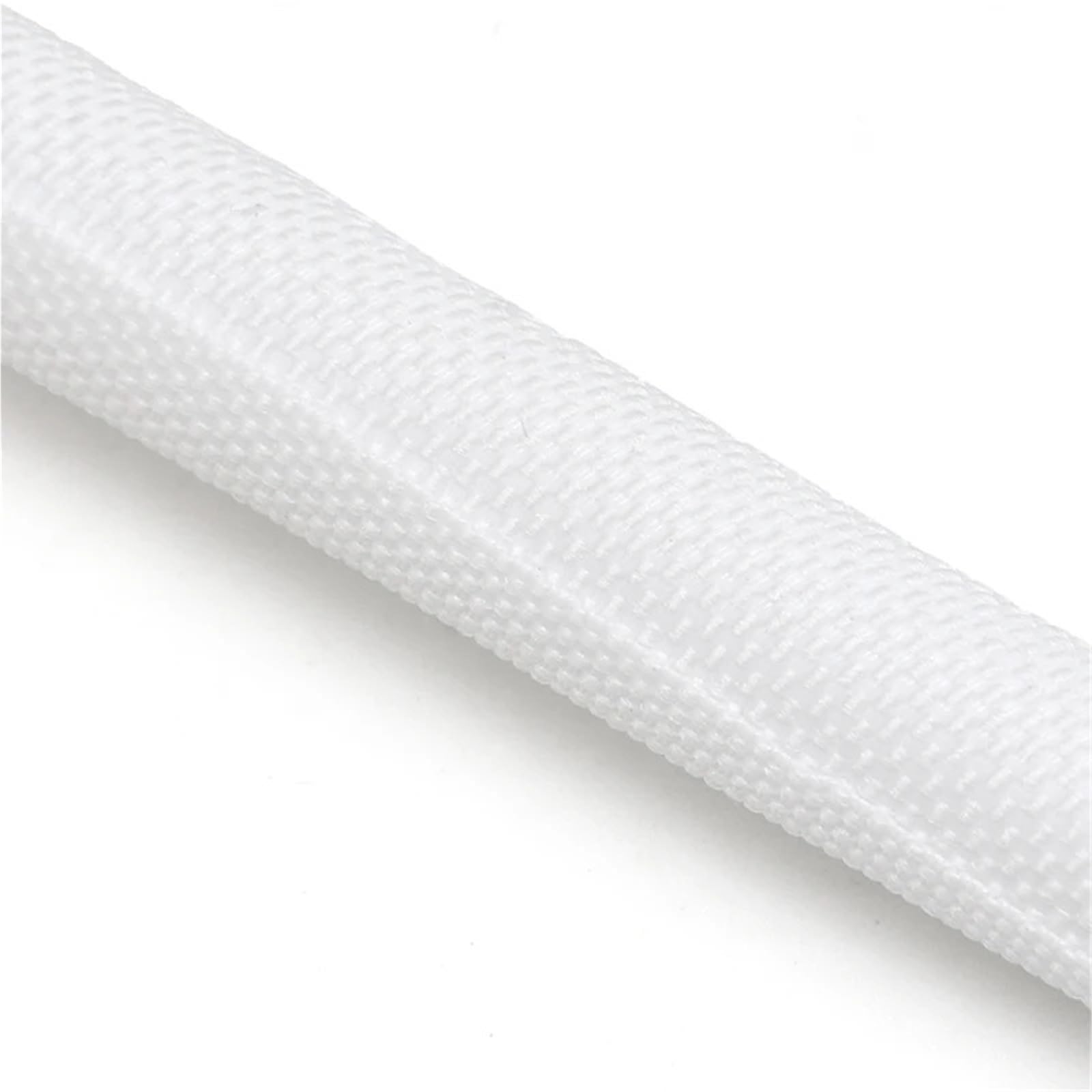 Copri Cavi Manicotto intrecciato espandibile con chiusura automatica Tubo flessibile con chiusura automatica Tubo flessibile isolato Avvolgicavo Cavo di protezione chiuso(WHITE,38mm,15 Meters)