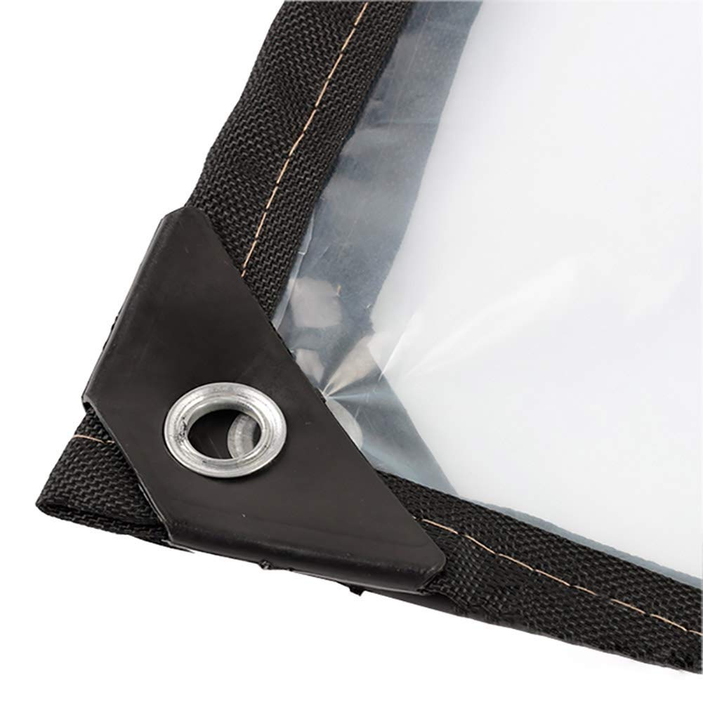 Lonas transparentes impermeables OKUOKA con ojales para sombreado exterior