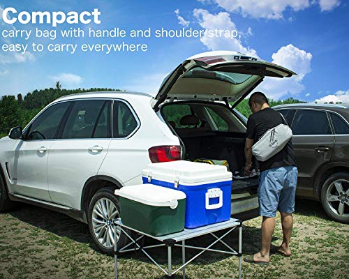 Iclimb 1 Mini Folding Table And 1 Super Easy Assemble Cot Bundle, Ultralight Compact For Solo Camping Hiking Backpacking #TOP7