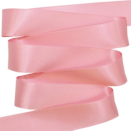 Image of Morex Ribbon 08822 /50-149 Double Face Satin Ribbon, 7 /8 inch x 50 Yd, Wild Rose