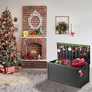 180gallonresindeckboxwaterproofoutdoorstorageboxlockableforpatiofurnituregardentoolspoolaccessoriesuvresistantforallweatheruseblack Urban Country Home Decor 180 gallon resin deck box waterproof outdoor storage box lockable for patio furniture garden tools pool accessories uv resistant for all weather use black urban country home decor