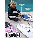 FCS Regular Classic Surfboard Leash – Durable 7mm Cord, Neoprene Strap, Anti-Tangle Swivel – Everyday Surf Leash for 2–8ft Waves - Image 5