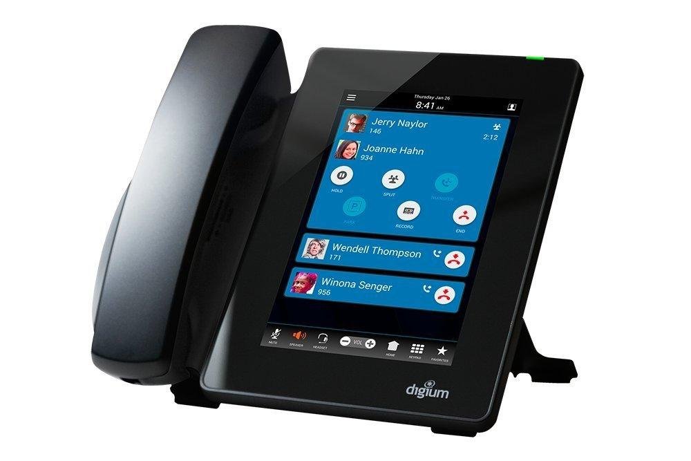 DIGIUM 1TELD080LF Wired handset 1lines LCD Black IP phone - ( > Tools-and-Equipments Telecoms)