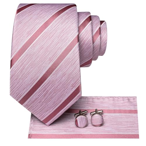 Image of Hi-Tie Men 63inches Tie Set Extra Long Necktie Paisley Tie Pocket Suqare Cufflinks Big and Tall Men Tie