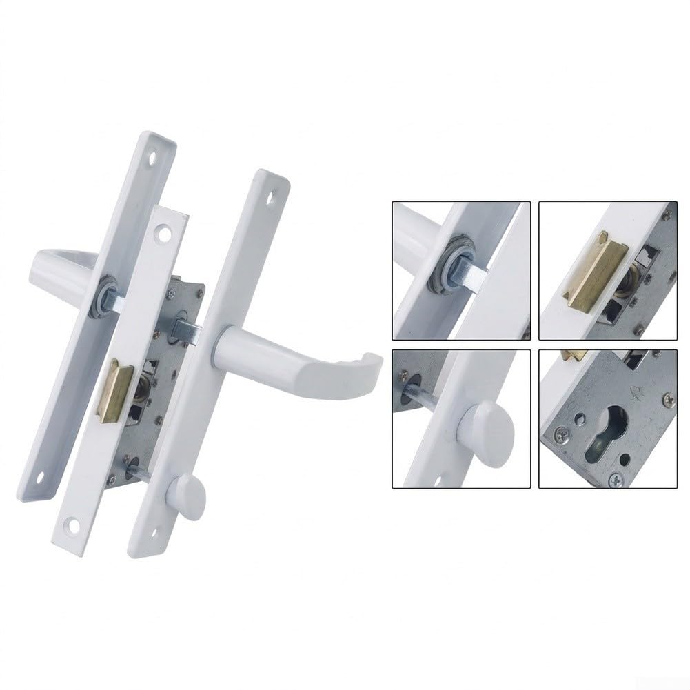 Juego Manija Puerta Aluminio Sin Llave Paso Interior