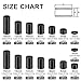 345 Pcs Black Nylon Electrical Outlet Spacers Kit - Non-Threaded Round Plastic Spacers for Switch & Receptacle Screws, Secure Fit Spacer Assortment for Outlet Installation