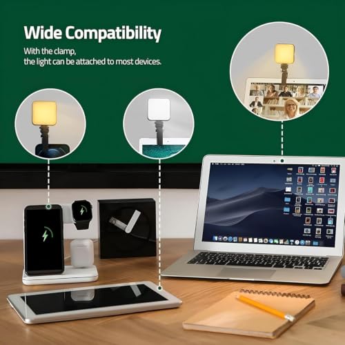 Image of Bumpi Mini LED Pocket RGB Light for DSLR, Smartphone & Tablet Rechargeable Type-C Charging, 3200K-6500K Range, with Screen Clip, Selfie & Video Use