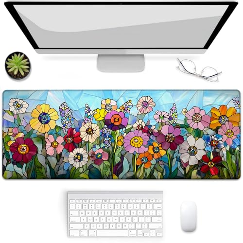 Tapis de souris de jeu en verre teinté, accessoire déco haut de gamme