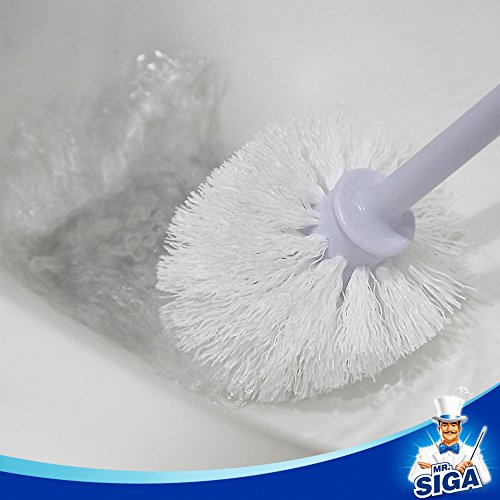 Mr.siga Toilet Bowl Brush And Caddy, Dia 12Cm X 38Cm Height, Pack Of 2 #TOP5