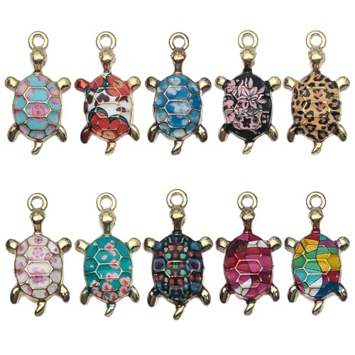 CJQRL 10 Stück Meeresschildkröte Charms Anhänger zum Schmuck, Meeresschildkröte Armbänd Ketten Ohrringe Selber Machen, Gemischte Vintage Aesthetic Accessoires Halskette Making Zubehör Silber CJQRL 10 Stück Meeresschildkröte Charms Anhänger zum Schmuck, Meeresschildkröte Armbänd Ketten Ohrringe Selber Machen, Gemischte Vintage Aesthetic Accessoires Halskette Making Zubehör Silber