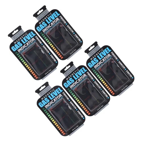 5pcs Gasflaschenpegel -Indikatorgasspiegel -Indikator für Gasflaschen, Flaschenpegelanzeige Magnetgasspiegel -Indikator, Kraftstoffspiegelindikatoren für Reisen Camping Caravan